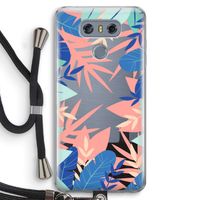 Tropisch: LG G6 Transparant Hoesje met koord