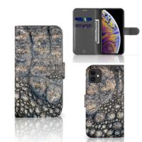 Apple iPhone 11 | Telefoonhoesje | Met pasjeshouder | Krokodillenprint Apple iPhone 11 | Telefoonhoesje | Met pasjeshouder | Krokodillenprint