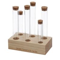 Esschert Design Bloemen en kruiden reageerbuisjes
