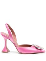 Amina Muaddi escarpins Begum Sling 90 mm - Rose