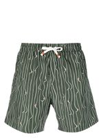 Reina Olga short de bain à imprimé all-over - Vert