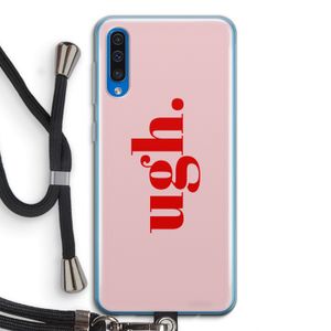 Ugh: Samsung Galaxy A50 Transparant Hoesje met koord