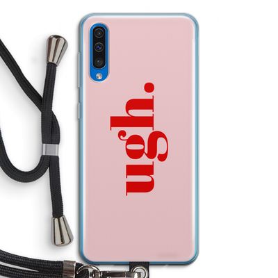 Ugh: Samsung Galaxy A50 Transparant Hoesje met koord