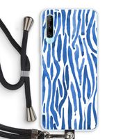 Blauwe nerven: Huawei P Smart Pro Transparant Hoesje met koord