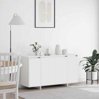 Dressoir Wit 135 x 41 x 69 cm Bewerkt hout
