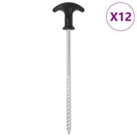 VidaXL Tentharingen 12 st ø7 mm 20 cm gegalvaniseerd staal VidaXL Tentharingen 12 st ø7 mm 20 cm gegalvaniseerd staal