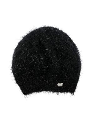 Monnalisa bonnet à breloque cœur - Noir