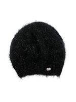 Monnalisa bonnet à breloque cœur - Noir