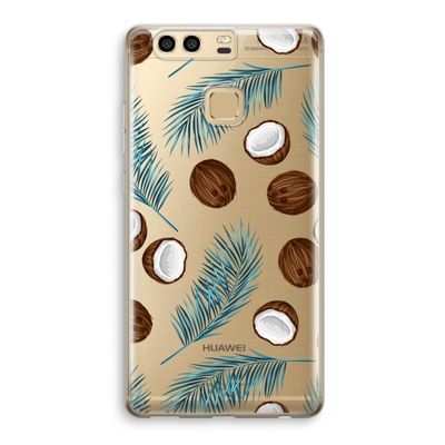 Kokosnoot roze: Huawei P9 Transparant Hoesje