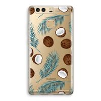 Kokosnoot roze: Huawei P9 Transparant Hoesje