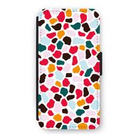Colored Giraffe: iPhone 12 Flip Hoesje