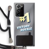 Victory Royale: Samsung Galaxy Note 20 Ultra / Note 20 Ultra 5G Transparant Hoesje met koord
