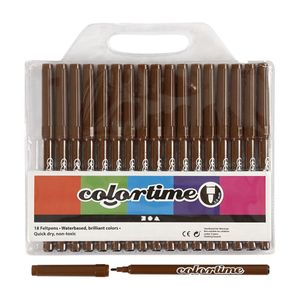 Creativ Company Bruine stiften, 18st.
