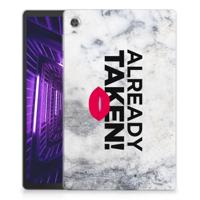 Lenovo Tab M10 Plus Back cover met naam Already Taken White