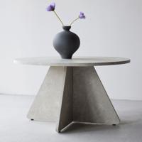 Nohr Ronde Salontafel 'Cynthiaann' Marmerlook, 80cm, kleur Beige