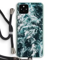 Zee golf: Pixel 5a 5G Transparant Hoesje met koord