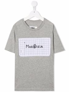 MM6 Maison Margiela Kids t-shirt à logo imprimé - Gris