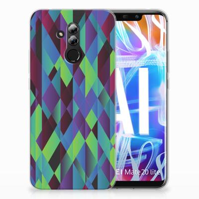 Huawei Mate 20 Lite | TPU Hoesje | Abstract Green Blue