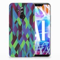 Huawei Mate 20 Lite | TPU Hoesje | Abstract Green Blue