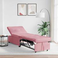 Slaapbank Roze 67 x 194 x 38 cm Fluweel