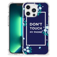 iPhone 13 Pro Max Anti Shock Case Flowers Blue DTMP