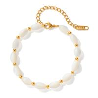 Armband met schelpen parels
