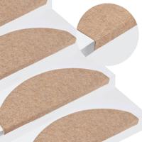 VidaXL Trapmatten zelfklevend 15 st 65x22,5x3,5 cm beige