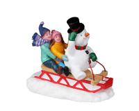 Sledding With Frosty Kerst - Lemax