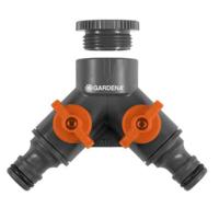 Gardena 2-wegstuk 1/2" - Duurzaam & Instelbare Waterstroom voor Tuinbewatering