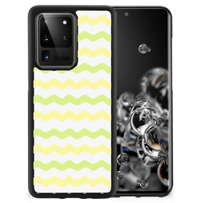 Samsung Galaxy S20 Ultra Bumper Case Waves Yellow