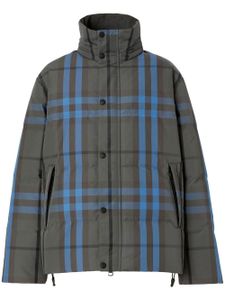 Burberry parka Packaway à carreaux - Gris