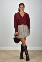 Les Tricots de Lea vest Grammya 37014 burgundy