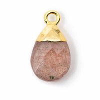 Edelsteenhanger Roze Chalcedoon Peertje (10 mm)