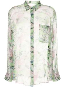 JNBY chemise en soie à fleurs - Multicolore