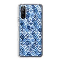 Blauw motief: Sony Xperia 10 III Transparant Hoesje