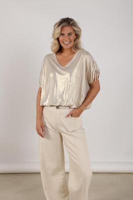 Nukus Top Teuntje Coating | Sand/Gold Nukus Top Teuntje Coating | Sand/Gold