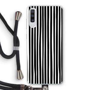 Stripes: Samsung Galaxy A70 Transparant Hoesje met koord