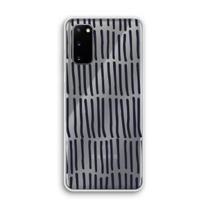 Moroccan stripes: Samsung Galaxy S20 Transparant Hoesje