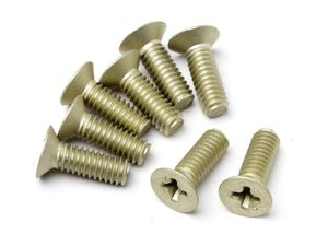 Flat head screw 8-32 x 1/2 (green) (8 pcs)