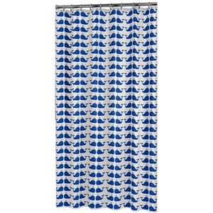 Douchegordijn Sealskin Whale 180x200 cm PEVA Blauw