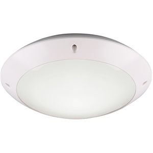 LED Plafondlamp - Badkamerlamp - Trion Camiro - Opbouw Rond - Waterdicht IP54 - E27 Fitting - Mat Wit - Kunststof