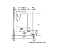 Siemens iQ300 LI67SA531 afzuigkap Semi-inbouw (uittrekbaar) Zilver 399 m³/uur A - thumbnail