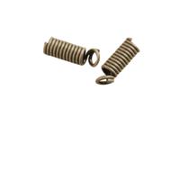 Darice • crimp coil 4x8mm 16pcs antique brass
