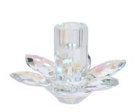Kandelaar kristal d13h8.2 cm helder Decoris - Decoris