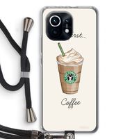 But first coffee: Xiaomi Mi 11 Transparant Hoesje met koord