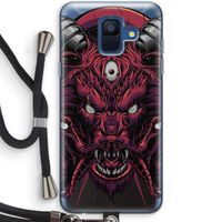 Hell Hound and Serpents: Samsung Galaxy A6 (2018) Transparant Hoesje met koord