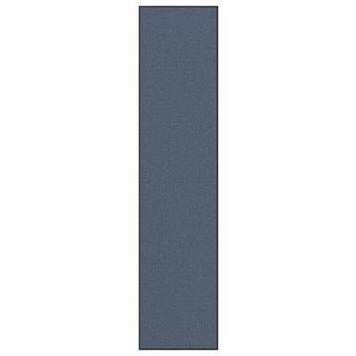 Deurmat 115x500 cm blauw