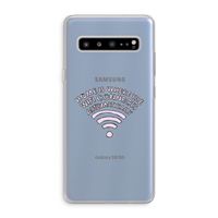 Home Is Where The Wifi Is: Samsung Galaxy S10 5G Transparant Hoesje