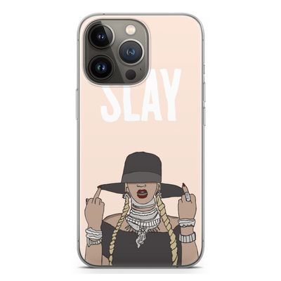 Slay All Day: iPhone 13 Pro Transparant Hoesje