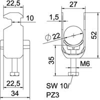 OBO Bettermann 1186216 Beugelklem 1 stuk(s)